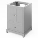 Jeffrey Alexander 24" Gray Addington with Calacatta Vienna Quartz Vanity Top Rectangle Bowl