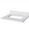 Jeffrey Alexander 24" White Addington with White Carrara Marble Vanity Top Rectangle Bowl