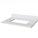 Jeffrey Alexander 30" White Addington with White Carrara Marble Vanity Top Rectangle Bowl