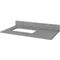 Jeffrey Alexander 36" Gray Addington Left Offset with Steel Gray Cultured Marble Vanity Top Rectangle Bowl