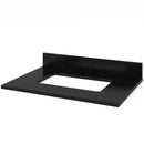 Jeffrey Alexander 30" Black Adler with Black Granite Vanity Top Rectangle Bowl