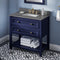 Jeffrey Alexander 36" Hale Blue Adler with Steel Gray Cultured Marble Vanity Top Rectangle