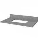 Jeffrey Alexander 36" Gray Adler with Steel Gray Cultured Marble Vanity Top Rectangle Bowl