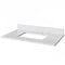 Jeffrey Alexander 36" White Adler with White Carrara Marble Vanity Top Rectangle Bowl