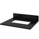 Jeffrey Alexander 24" Espresso Astoria with Black Granite Vanity Top Rectangle Bowl