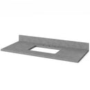 Jeffrey Alexander 48" Espresso Astoria with Steel Gray Cultured Marble Vanity Top Rectangle Bowl