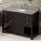 Jeffrey Alexander 48" Espresso Astoria with Steel Gray Cultured Marble Vanity Top Rectangle Bowl