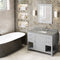 Jeffrey Alexander 48" Gray Astoria with Steel Gray Cultured Marble Vanity Top Rectangle Bowl