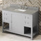 Jeffrey Alexander 48" Gray Astoria with Steel Gray Cultured Marble Vanity Top Rectangle Bowl