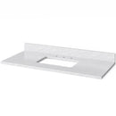 Jeffrey Alexander 48" White Astoria with White Carrara Marble Vanity Top Rectangle Bowl