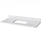 Jeffrey Alexander 48" White Astoria with White Carrara Marble Vanity Top Rectangle Bowl