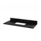 Jeffrey Alexander 48" Black Cade Vanity Rectangle Bowl with Black Granite Vanity Top