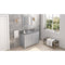 Jeffrey Alexander 48" Gray Cade Vanity Rectangle Bowl with Boulder Cultured Marble Vanity Top