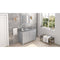 Jeffrey Alexander 48" Gray Cade Vanity Rectangle Bowl with Steel Gray Cultured Marble Vanity Top