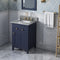 Jeffrey Alexander 24" Hale Blue Chatham with Steel Gray Cultured Marble Vanity Top Rectangle Bowl