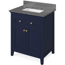 Jeffrey Alexander 30" Hale Blue Chatham with Boulder Cultured Marble Vanity Top Rectangle Bowl