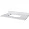 Jeffrey Alexander 36" White Chatham with White Carrara Marble Vanity Top Rectangle Bowl