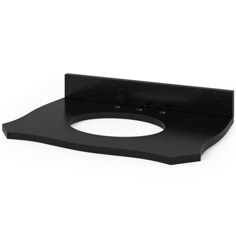 Jeffrey Alexander 30" Nutmeg Clairemont Vanity Clairemont-Only Black Granite Vanity Top Undermount Oval Bowl VKITCLA30NUBGO