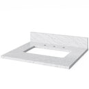 Jeffrey Alexander 24" White Douglas Vanity White Carrara Marble Vanity Top Undermount Rectangle Bowl VKITDOU24WHWCR