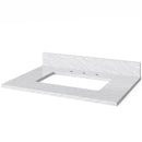 Jeffrey Alexander 30" White Douglas Vanity White Carrara Marble Vanity Top Undermount Rectangle Bowl VKITDOU30WHWCR