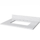 Jeffrey Alexander 30" Hale Blue Jensen Vanity White Carrara Marble Vanity Top Undermount Rectangle Bowl VKITJEN30BLWCR