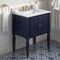 Jeffrey Alexander 30" Hale Blue Jensen Vanity White Carrara Marble Vanity Top Undermount Rectangle Bowl VKITJEN30BLWCR