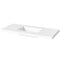 Jeffrey Alexander 48" White Katara with Lavante Cultured Marble Vessel Vanity Top Rectangle bowl