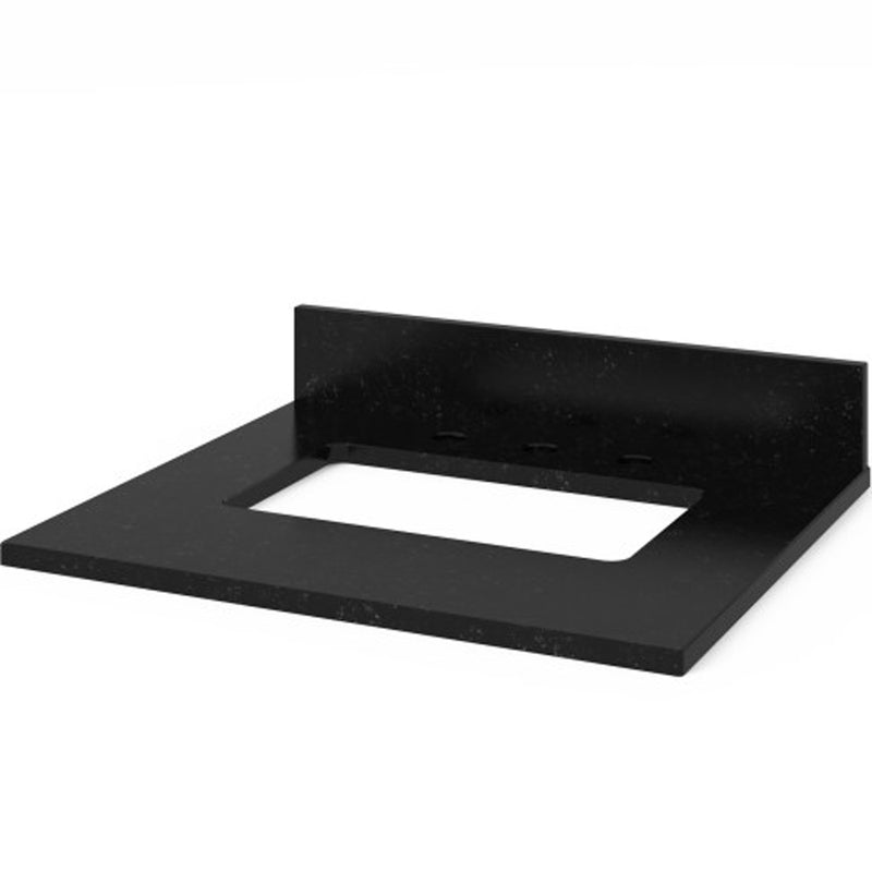 Jeffrey Alexander 24" Gray Savino Vanity Black Granite Vanity Top Undermount Rectangle Bowl VKITSAV24GRBGR