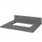 Jeffrey Alexander 24" Gray Savino Vanity Boulder Cultured Marble Vanity Top Undermount Rectangle Bowl VKITSAV24GRBOR