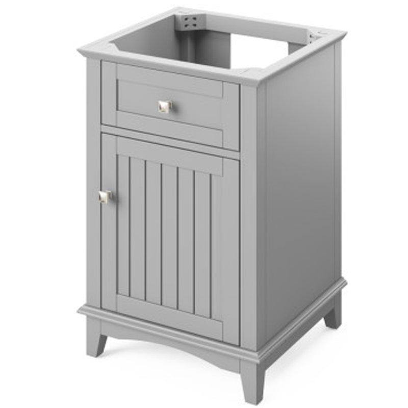 Jeffrey Alexander 24" Gray Savino Vanity Steel Gray Cultured Marble Vanity Top Undermount Rectangle Bowl VKITSAV24GRSGR