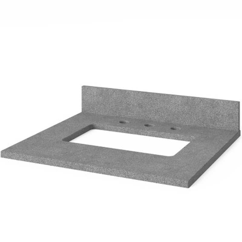 Jeffrey Alexander 24" Gray Savino Vanity Steel Gray Cultured Marble Vanity Top Undermount Rectangle Bowl VKITSAV24GRSGR