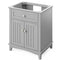 Jeffrey Alexander 30" Gray Savino Vanity Steel Gray Cultured Marble Vanity Top Undermount Rectangle Bowl VKITSAV30GRSGR