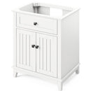 Jeffrey Alexander 30" White Savino Vanity Steel Gray Cultured Marble Vanity Top Undermount Rectangle Bowl VKITSAV30WHSGR