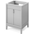 Jeffrey Alexander 24" Grey Theodora with Boulder Cultured Marble Vanity Top