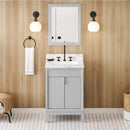 Jeffrey Alexander 24" Grey Theodora with Calacatta Vienna Quartz Vanity Top