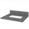 Jeffrey Alexander 24" Gray Wavecrest Vanity Boulder Cultured Marble Vanity Top Undermount Rectangle Bowl VKITWAV24GRBOR