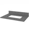 Jeffrey Alexander 30" Gray Wavecrest Vanity Boulder Cultured Marble Vanity Top Undermount Rectangle Bowl VKITWAV30GRBOR