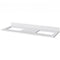 Jeffrey Alexander 60" White Wavecrest Vanity Double Bowl White Carrara Marble Vanity Top Two Undermount Rectangle Bowls VKITWAV60WHWCR