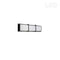 Dainolite 15W Matte Black Vanity Light with White Acrylic Diffuser VLD-411-MB