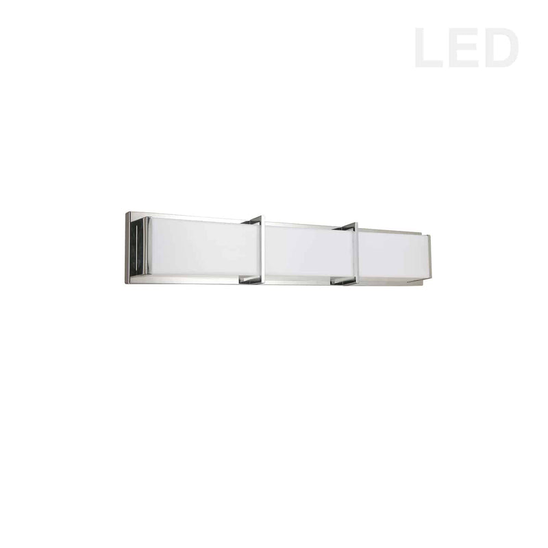 Dainolite 36W Polished Chrome Vanity Light with White Acrylic Diffuser VLD-413-PC