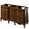 Jeffrey Alexander 60" Nutmeg Clairemont with Double Bowl Vanity Top