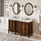 Jeffrey Alexander 60" Nutmeg Clairemont with Double Bowl Vanity Top