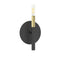 Dainolite 1 Light Incandescent Wall Sconce Matte Black And Aged Brass WAN-91W-MB-AGB