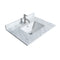 Wyndham Sheffield 30" Single Bathroom Vanity In Dark Gray with White Carrara Marble Countertop Undermount Square Sink and 24" Mirror WCS141430SKGCMUNSM24