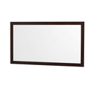 Wyndham Sheffield 60" Single Bathroom Vanity In Espresso with Carrara Cultured Marble Countertop Undermount Square Sink and 58" Mirror WCS141460SESC2UNSM58