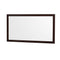 Wyndham Sheffield 60" Single Bathroom Vanity In Espresso with White Cultured Marble Countertop Undermount Square Sink and 58" Mirror WCS141460SESWCUNSM58