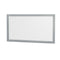 Wyndham Sheffield 60" Single Bathroom Vanity In Gray with Carrara Cultured Marble Countertop Undermount Square Sink and 58" Mirror WCS141460SGYC2UNSM58