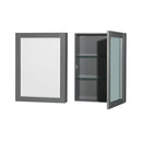 Wyndham Sheffield 60" Double Bathroom Vanity In Dark Gray with No Countertop No Sinks and Medicine Cabinets WCS141460DKGCXSXXMED