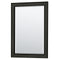 Wyndham Deborah 72" Double Bathroom Vanity In Dark Espresso No Countertop No Sink and 24" Mirror WCS202072DDECXSXXM24