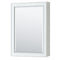 Wyndham Deborah 30" Single Bathroom Vanity In White No Countertop No Sink and Medicine Cabinet WCS202030SWHCXSXXMED